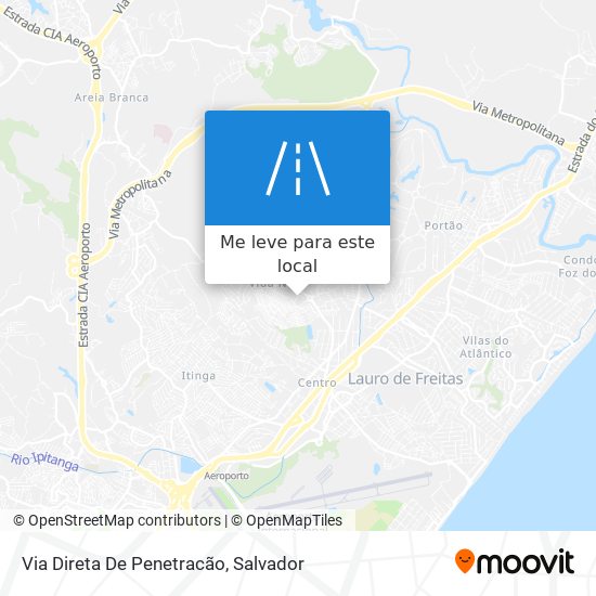 Via Direta De Penetracão mapa