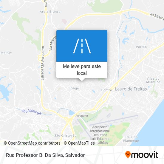 Rua Professor B. Da Silva mapa