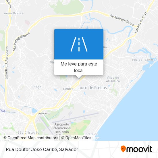 Rua Doutor José Caribe mapa