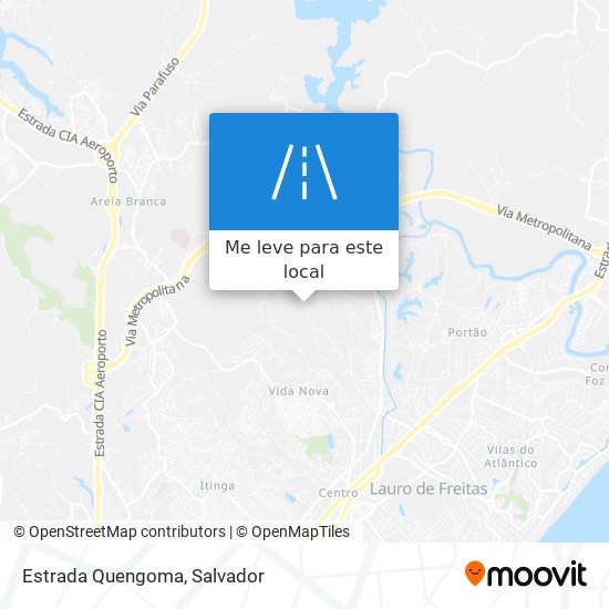 Estrada Quengoma mapa