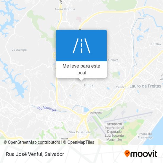 Rua José Venful mapa