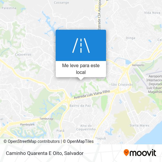 Caminho Quarenta E Oito mapa