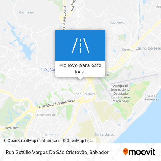 Rua Getúlio Vargas De São Cristóvão mapa