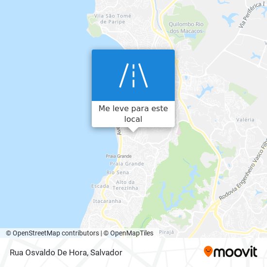 Rua Osvaldo De Hora mapa