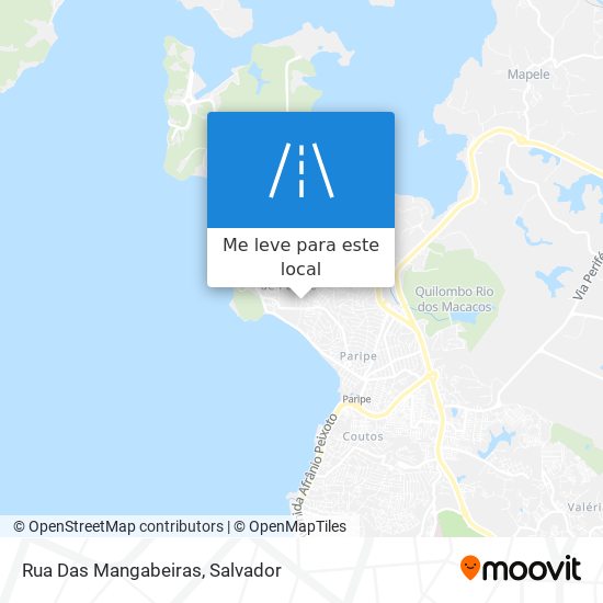 Rua Das Mangabeiras mapa