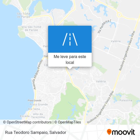 Rua Teodoro Sampaio mapa