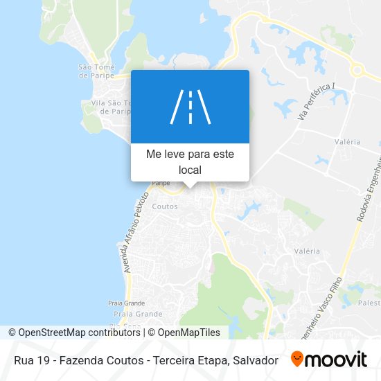 Rua 19 - Fazenda Coutos - Terceira Etapa mapa