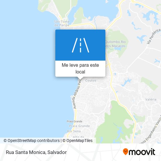 Rua Santa Monica mapa