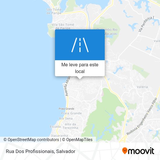 Rua Dos Profissionais mapa