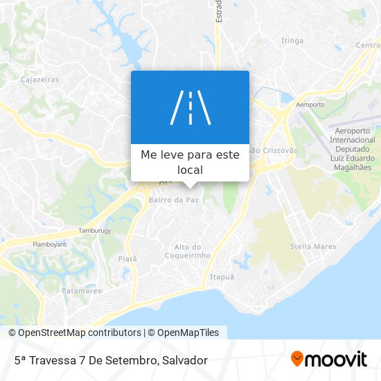 5ª Travessa 7 De Setembro mapa