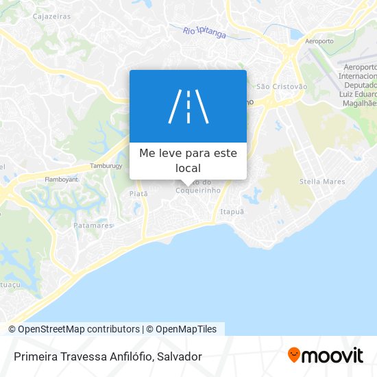 Primeira Travessa Anfilófio mapa