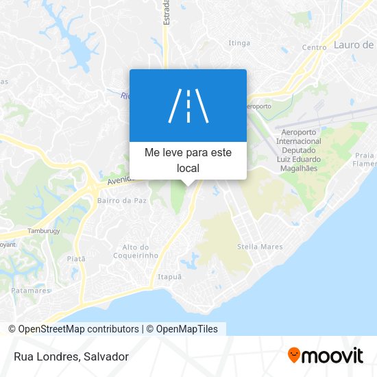 Rua Londres mapa