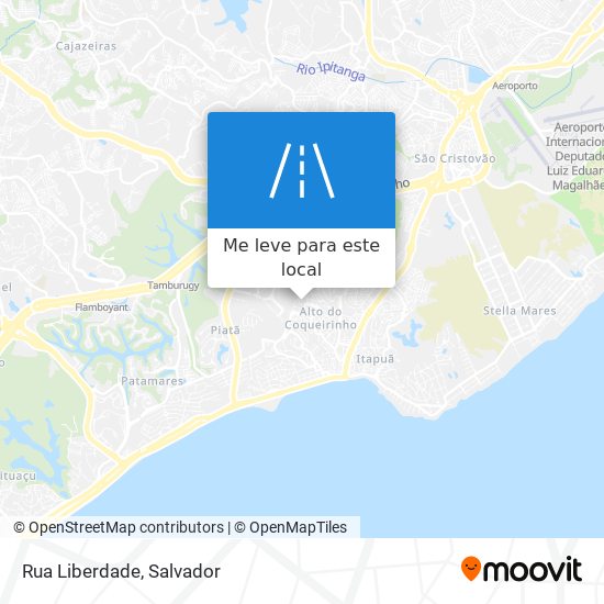 Rua Liberdade mapa