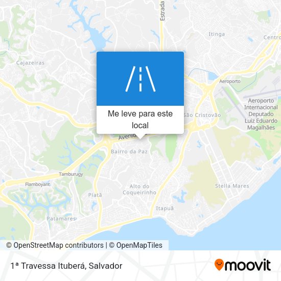 1ª Travessa Ituberá mapa