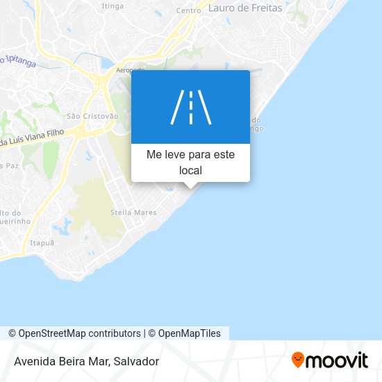 Avenida Beira Mar mapa