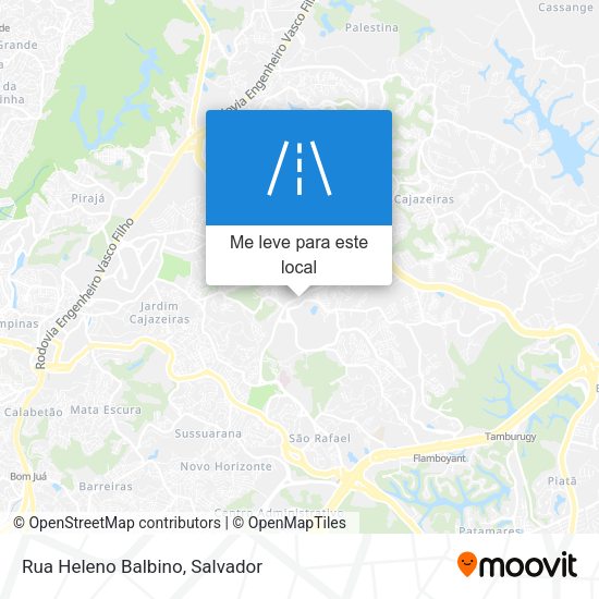 Rua Heleno Balbino mapa