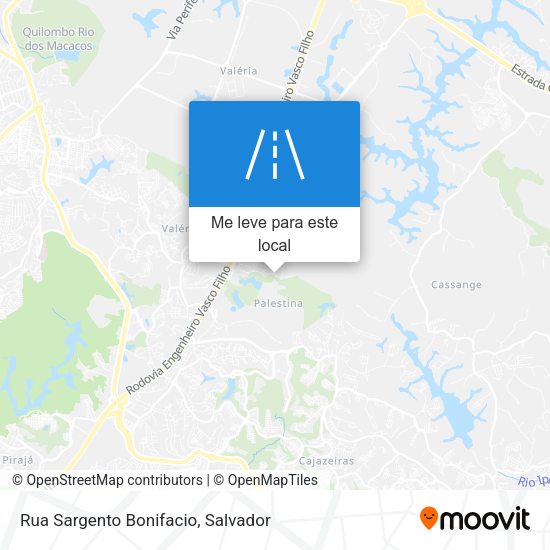 Rua Sargento Bonifacio mapa