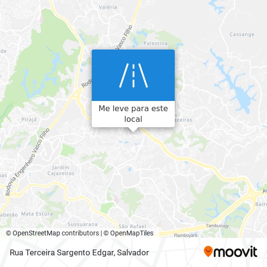 Rua Terceira Sargento Edgar mapa