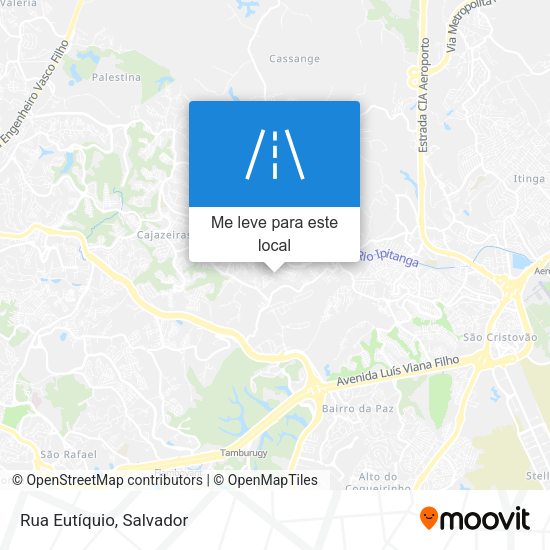 Rua Eutíquio mapa