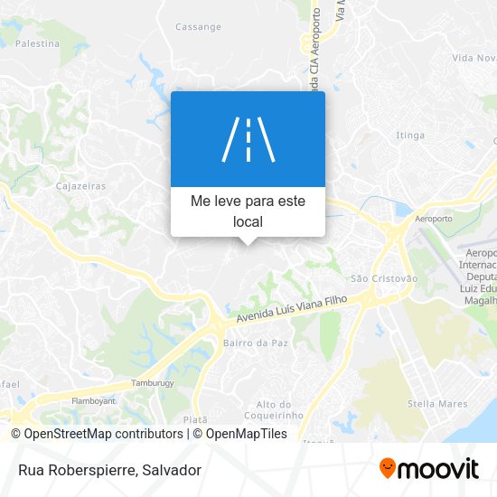 Rua Roberspierre mapa