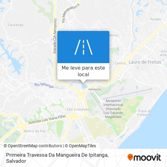 Primeira Travessa Da Mangueira De Ipitanga mapa