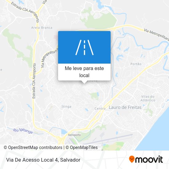 Via De Acesso Local 4 mapa