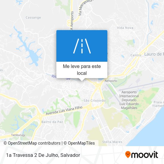 1a Travessa 2 De Julho mapa