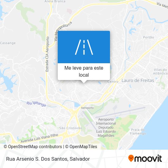 Rua Arsenio S. Dos Santos mapa