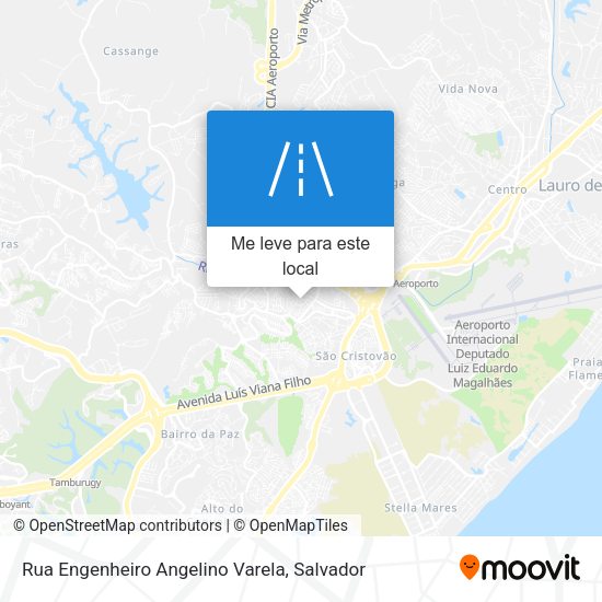 Rua Engenheiro Angelino Varela mapa