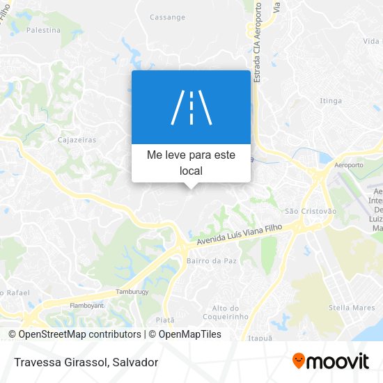 Travessa Girassol mapa