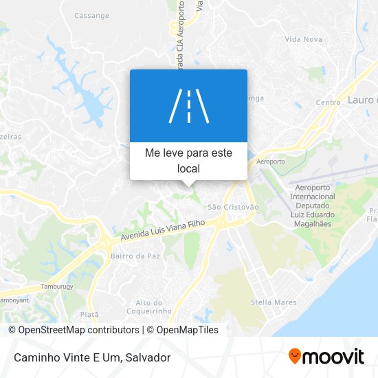 Caminho Vinte E Um mapa