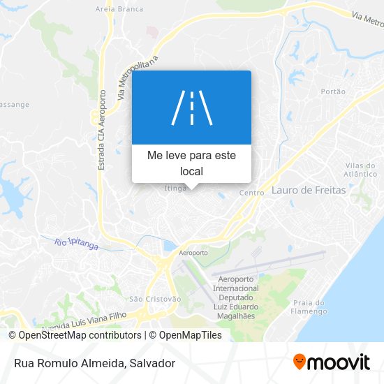 Rua Romulo Almeida mapa