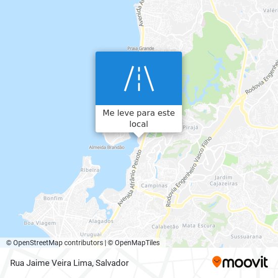 Rua Jaime Veira Lima mapa