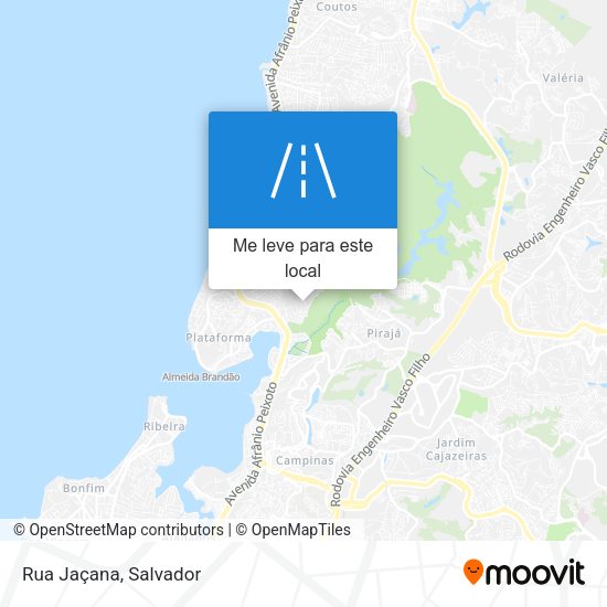 Rua Jaçana mapa