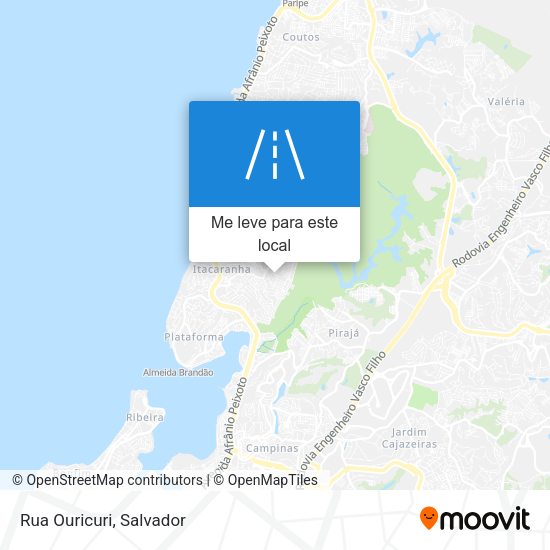 Rua Ouricuri mapa