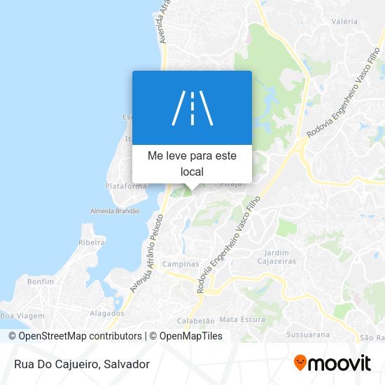 Rua Do Cajueiro mapa