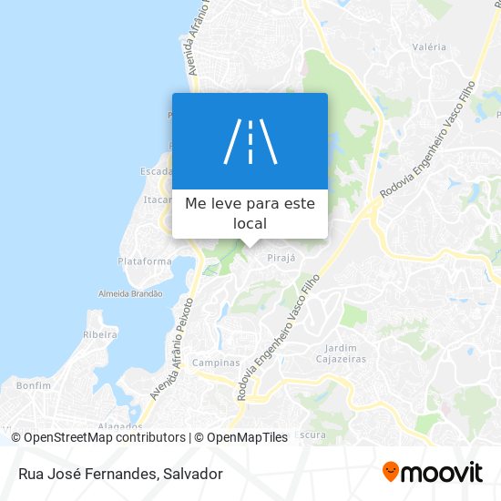 Rua José Fernandes mapa