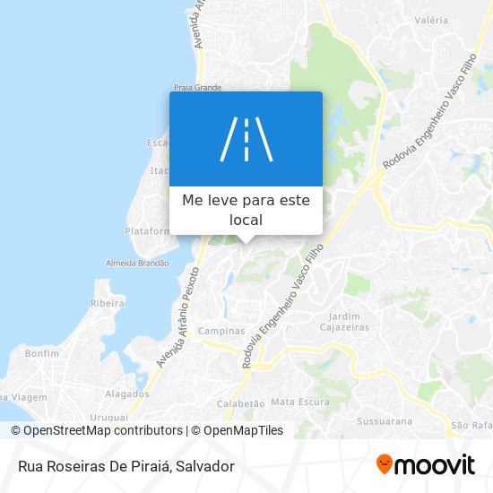 Rua Roseiras De Piraiá mapa