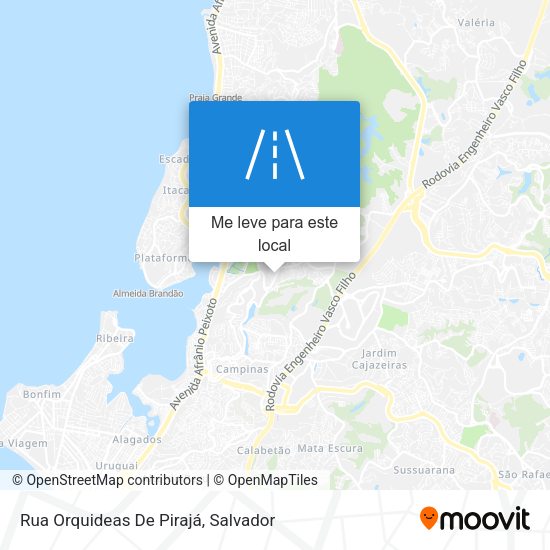 Rua Orquideas De Pirajá mapa