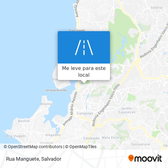 Rua Manguete mapa