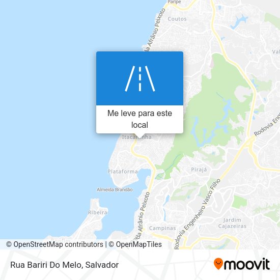 Rua Bariri Do Melo mapa