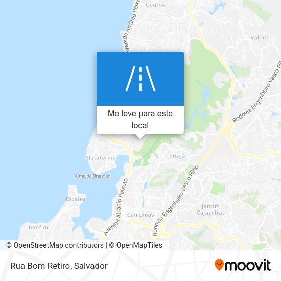 Rua Bom Retiro mapa