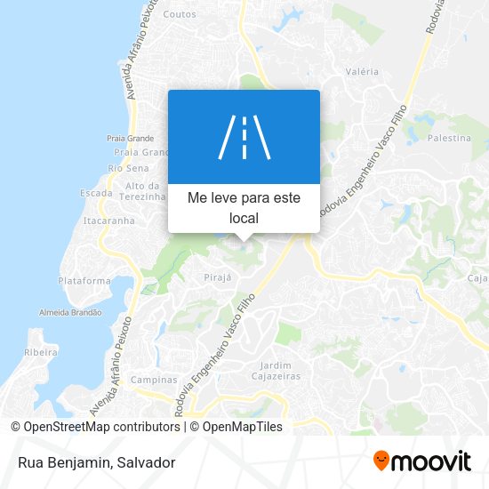 Rua Benjamin mapa
