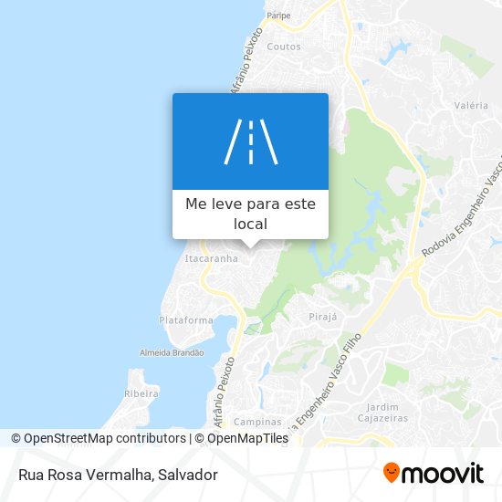 Rua Rosa Vermalha mapa