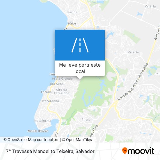 7ª Travessa Manoelito Teixeira mapa