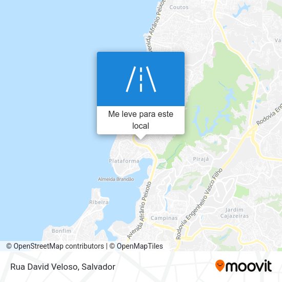 Rua David Veloso mapa