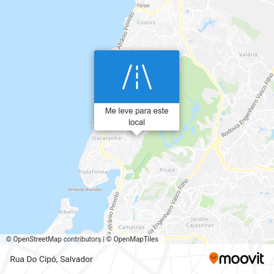 Rua Do Cipó mapa