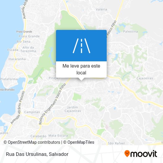 Rua Das Ursulinas mapa