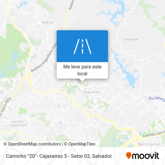Caminho "20"- Cajazeiras 5 - Setor 02 mapa
