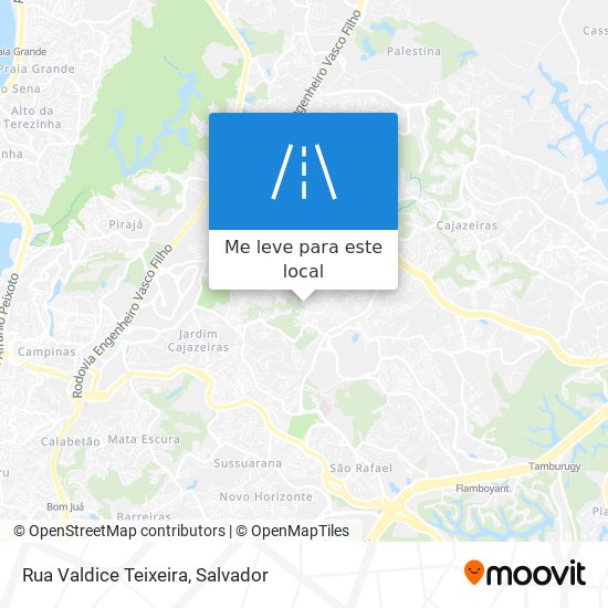 Rua Valdice Teixeira mapa